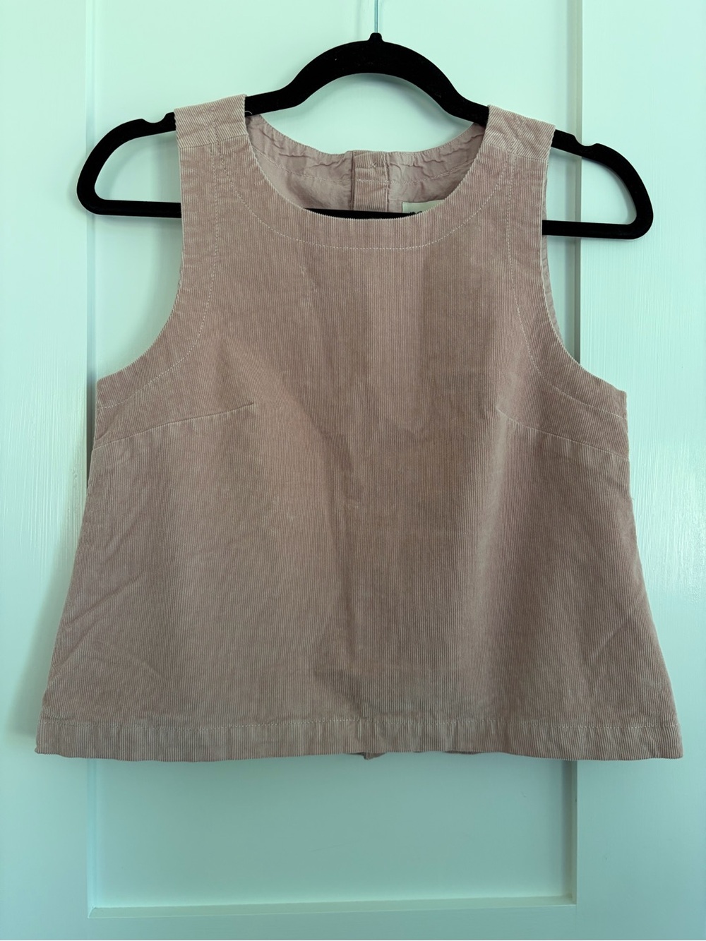 Pact Women’s Corduroy Button Back Sleeveless Vest Top Size XS